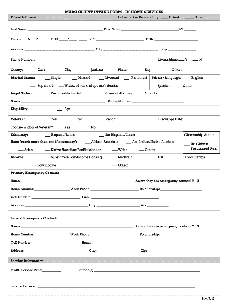  Non Medical Home Care Business Forms 2011-2024